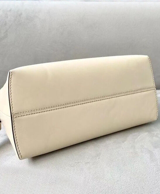 Fendi Medium By The Way Boston Bag 8BL146 Cream